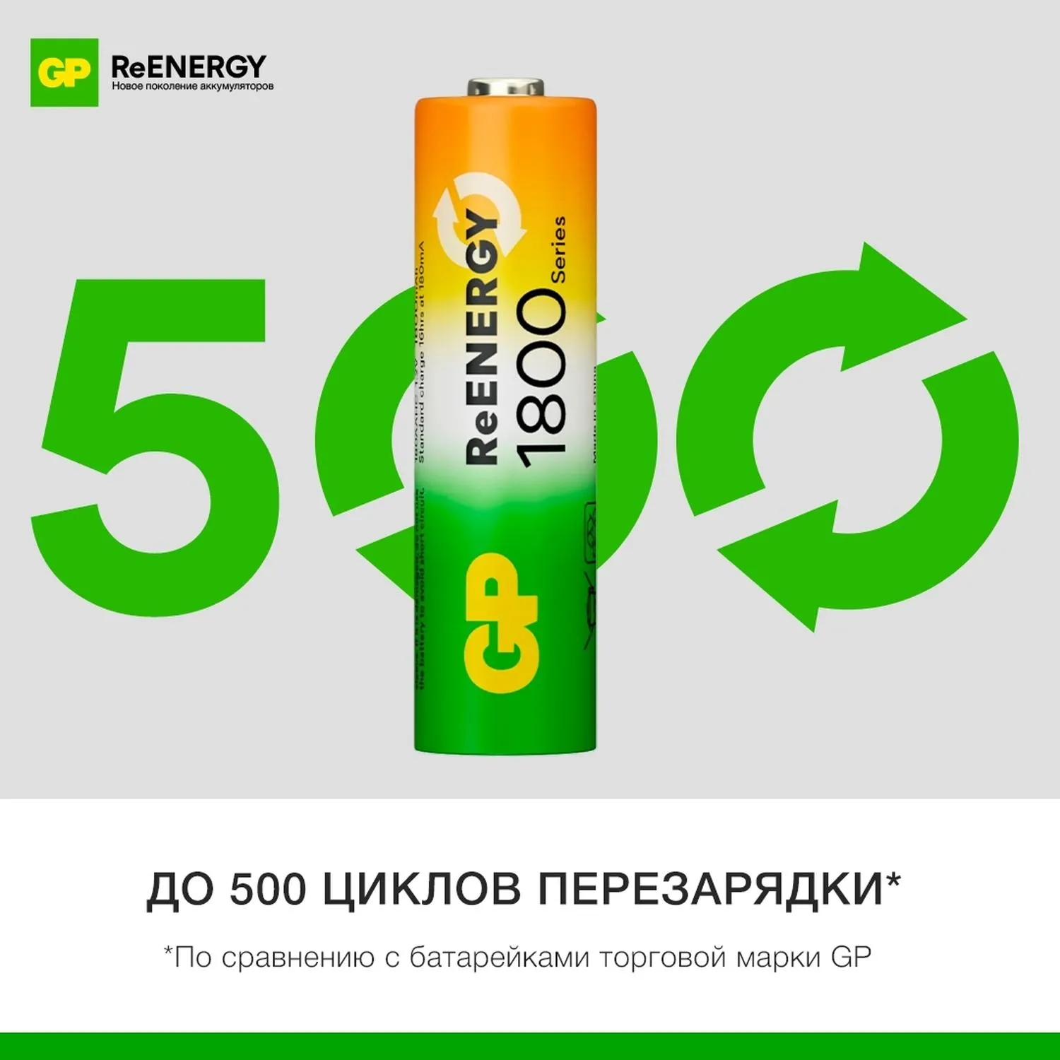 Аккумулятор AA 1800 мАч 1800 series 180AAHC 2 штуки в упаковке NiMh - Image 7