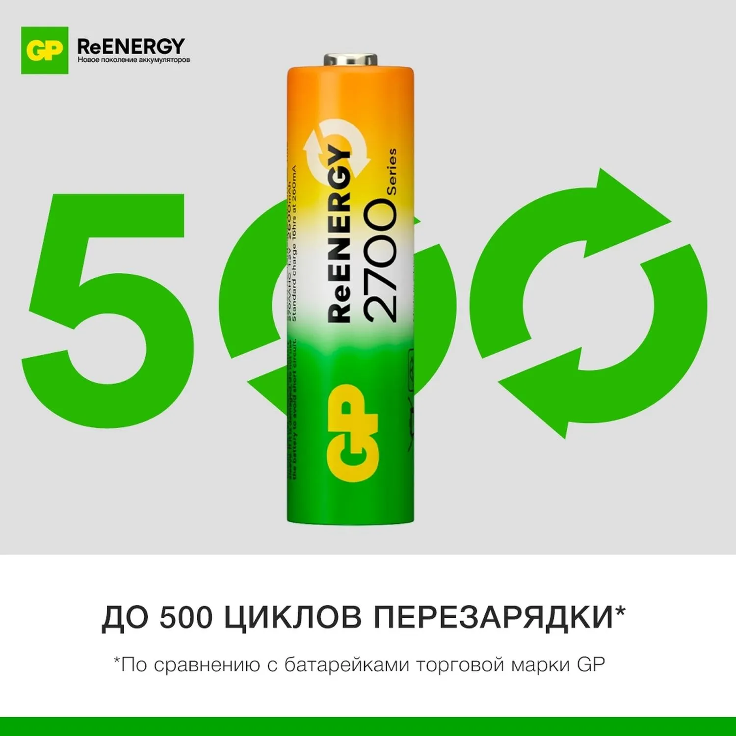 Аккумулятор AA 2600 мАч 2700 series 270AAHC4/2-2CR6 6 штук в упаковке Ni-Mh - Image 7