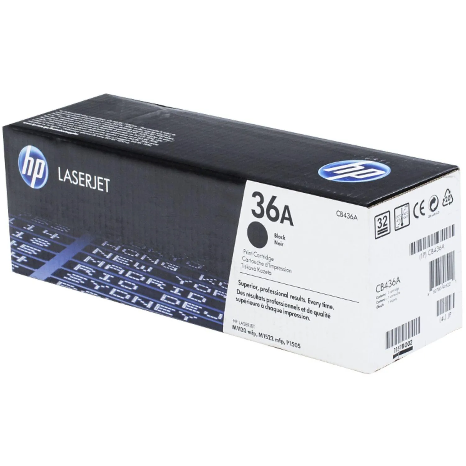 Картридж лазерный HP 36A CB436A чёрный оригинальный - Image 3