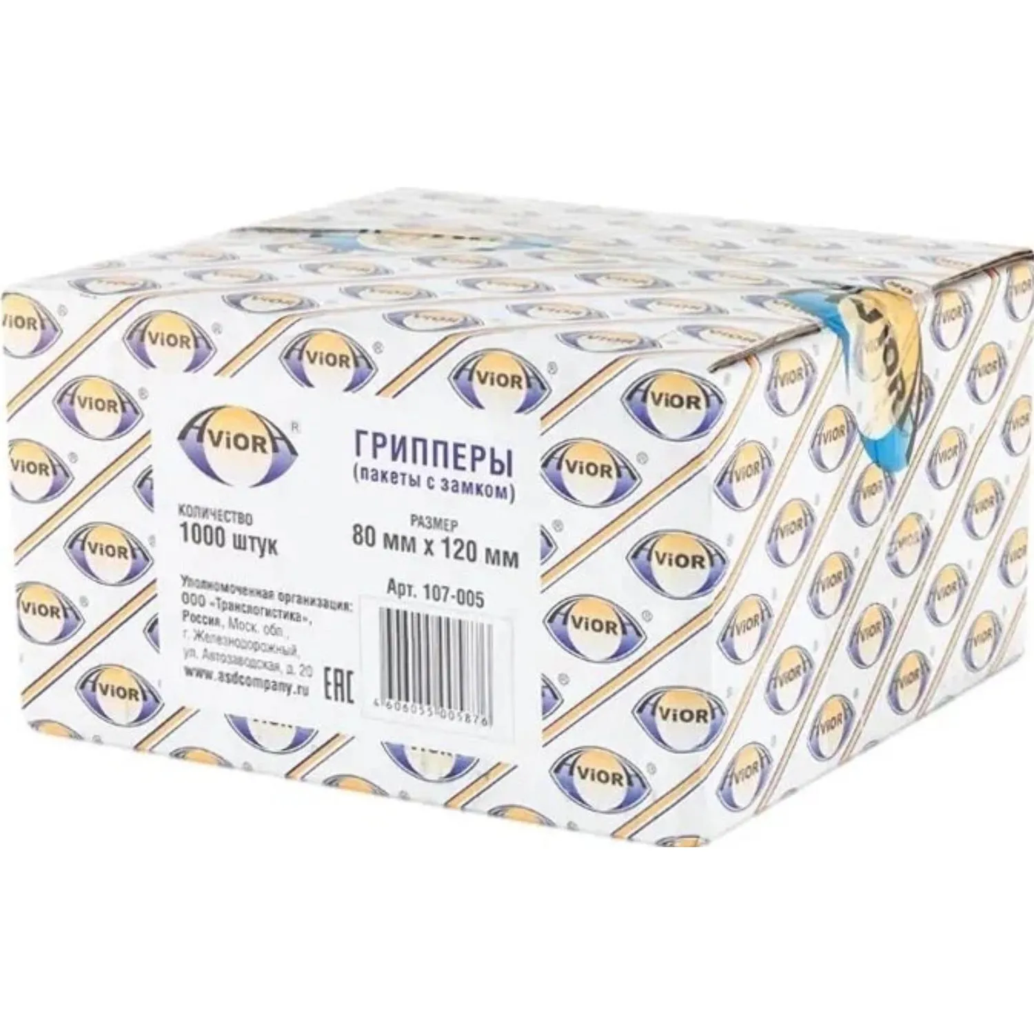 Пакет с замком zip-lock ПВД прозрачный 8x12 см 35 мкм (1000 штук в упаковке) - Image 3