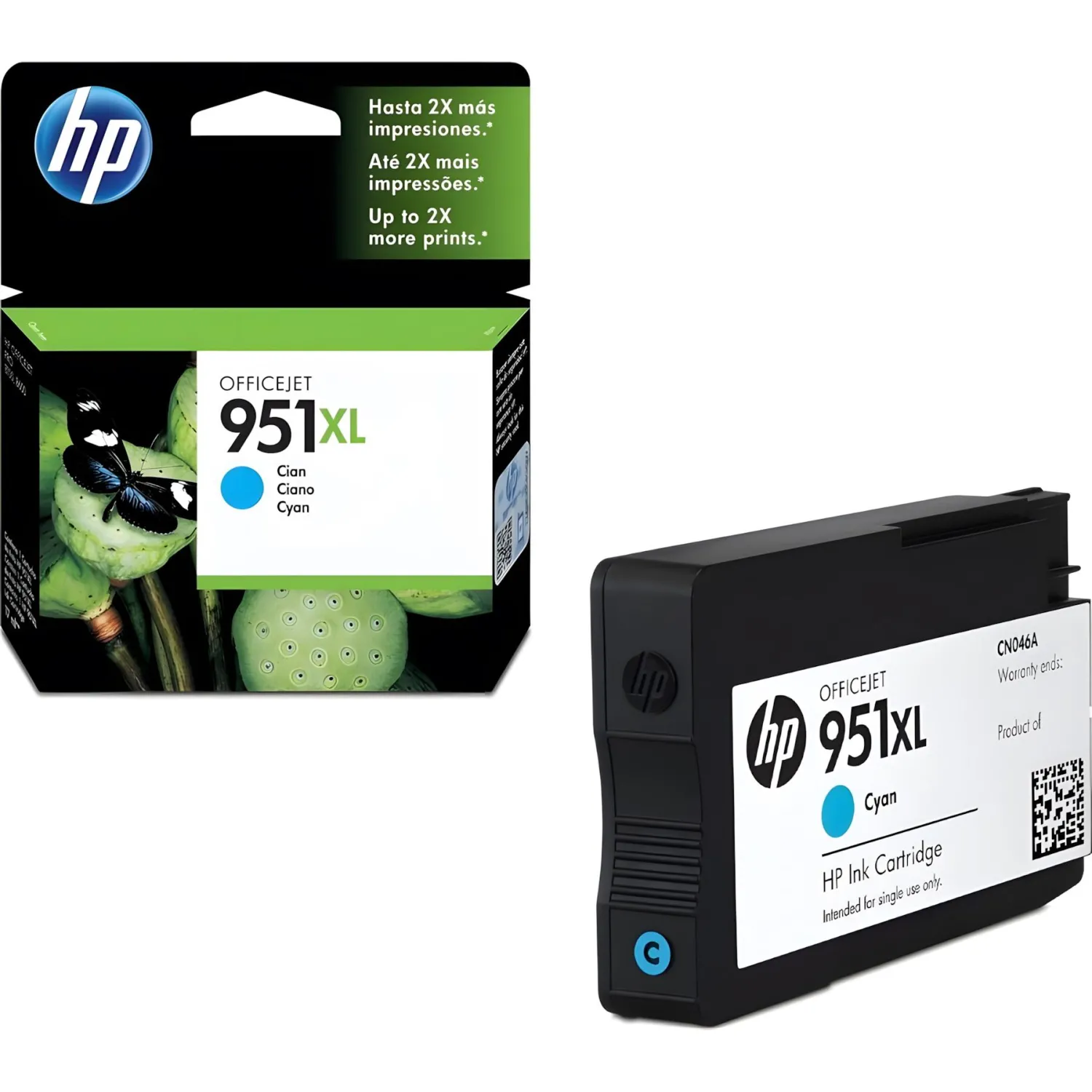 Картридж струйный HP 951XL CN046AE голубой оригинальный повышенной ёмкости - Image 2