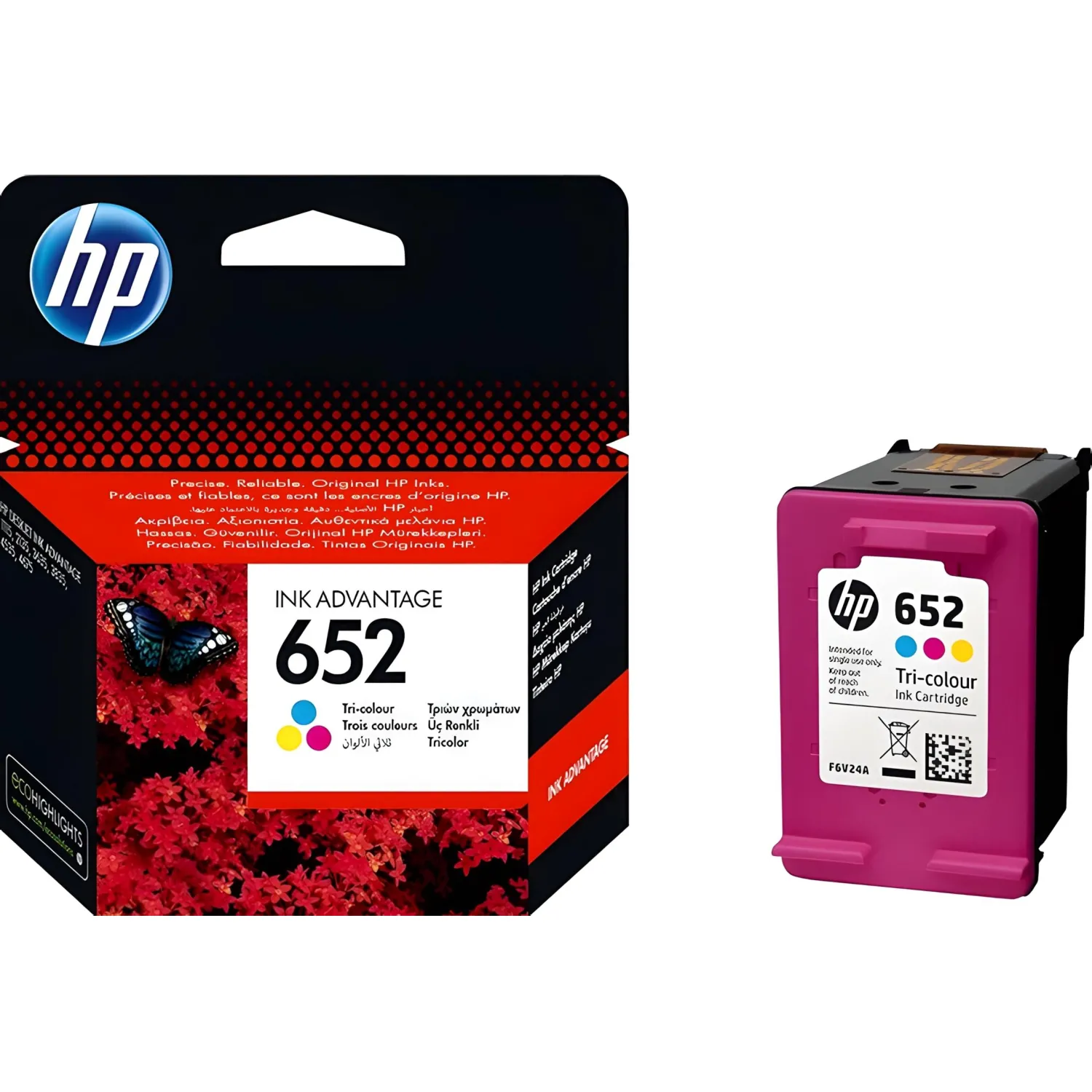 Картридж струйный HP 652 F6V24AE цветной оригинальный - Image 3
