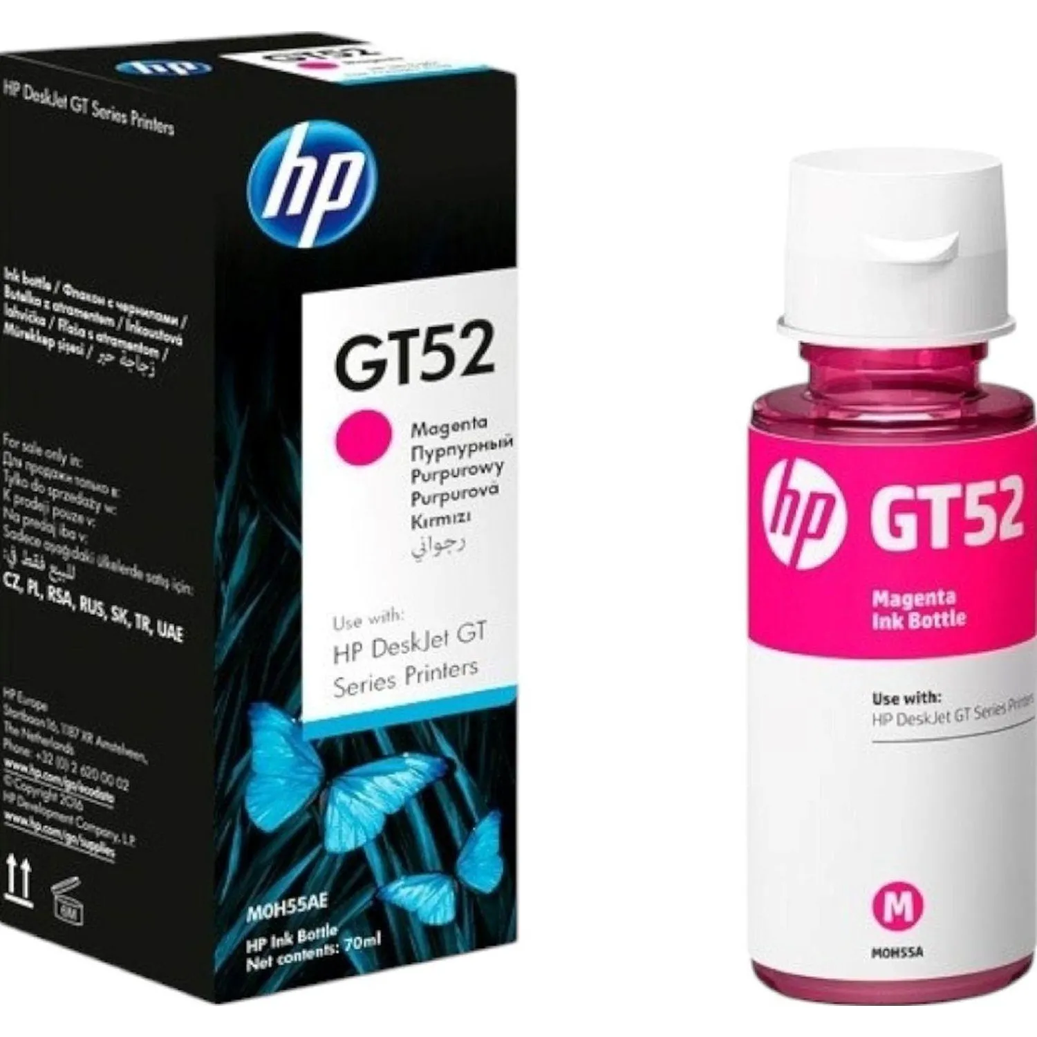 Чернила HP GT52 M0H55AA/M0H55AE пурпурные оригинальные - Image 3