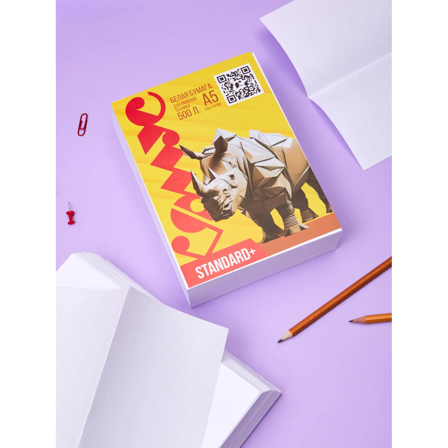 бумага комус документ standard а5 офисная марка с для принтера и копира - Image 8