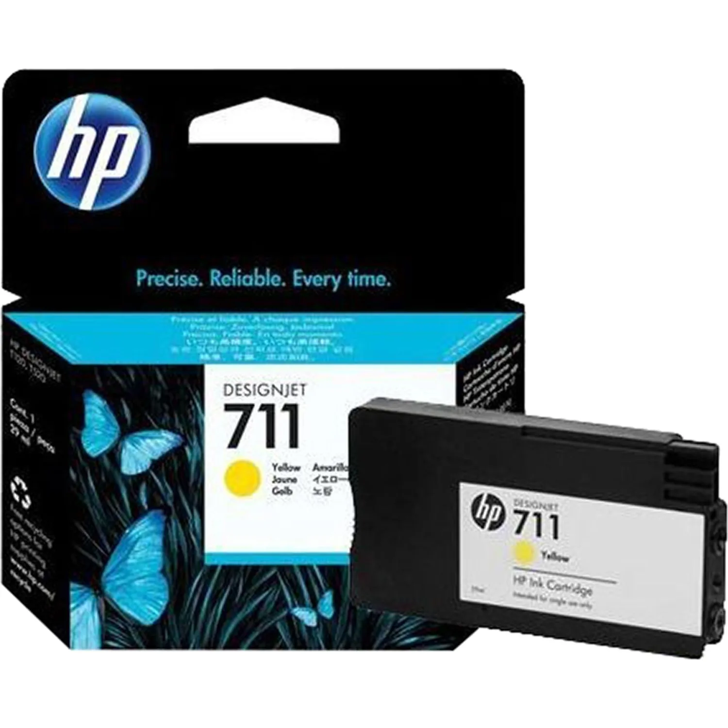 Картридж струйный HP 711 CZ132A жёлтый оригинальный - Image 2