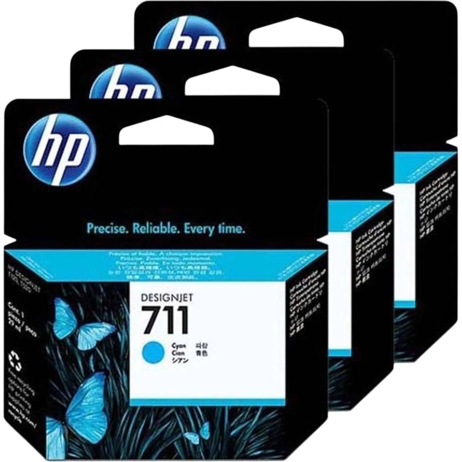 Картридж струйный HP 711 CZ134A голубой оригинальный (тройная упаковка) - Image 2