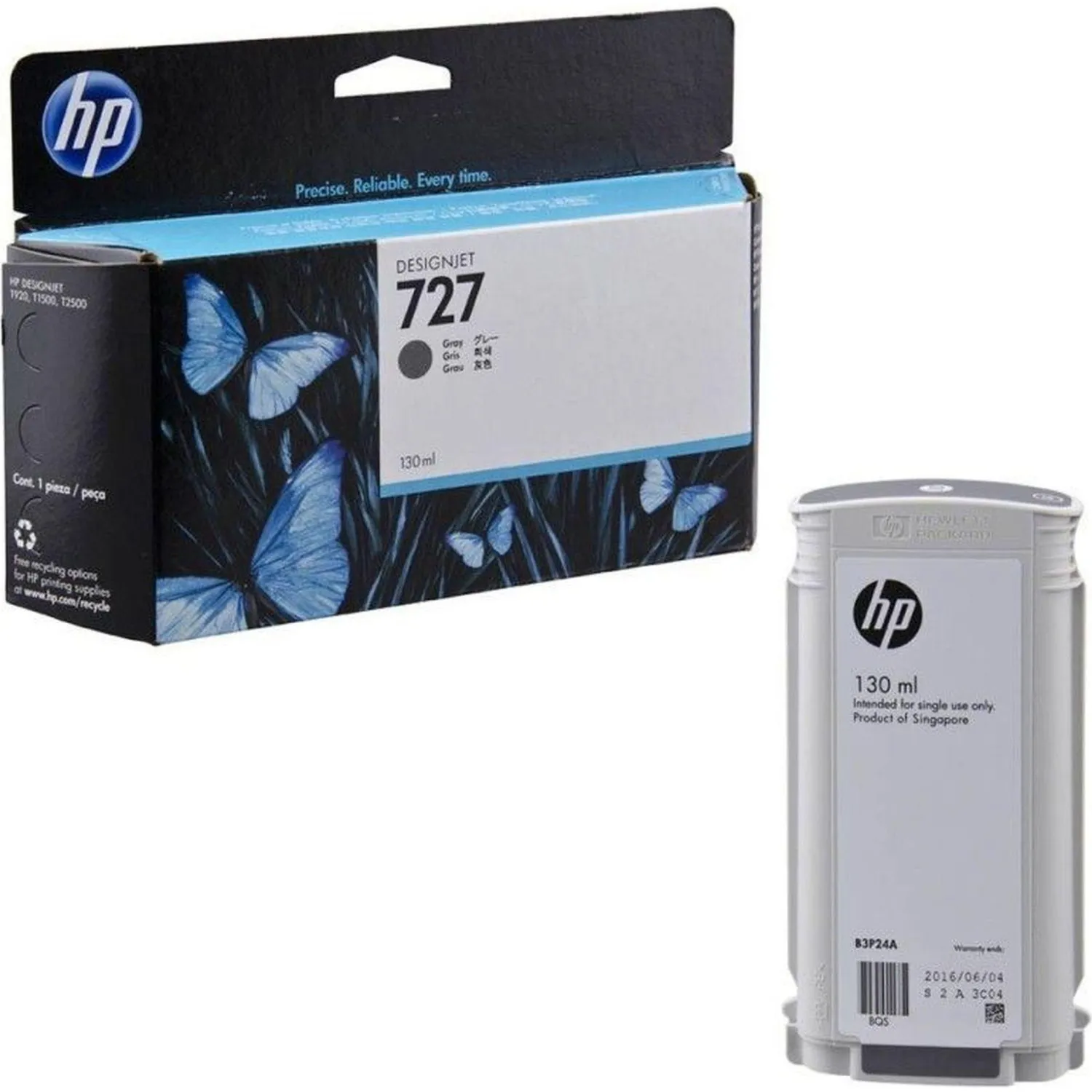 Картридж струйный HP 727 B3P24A серый оригинальный - Image 2