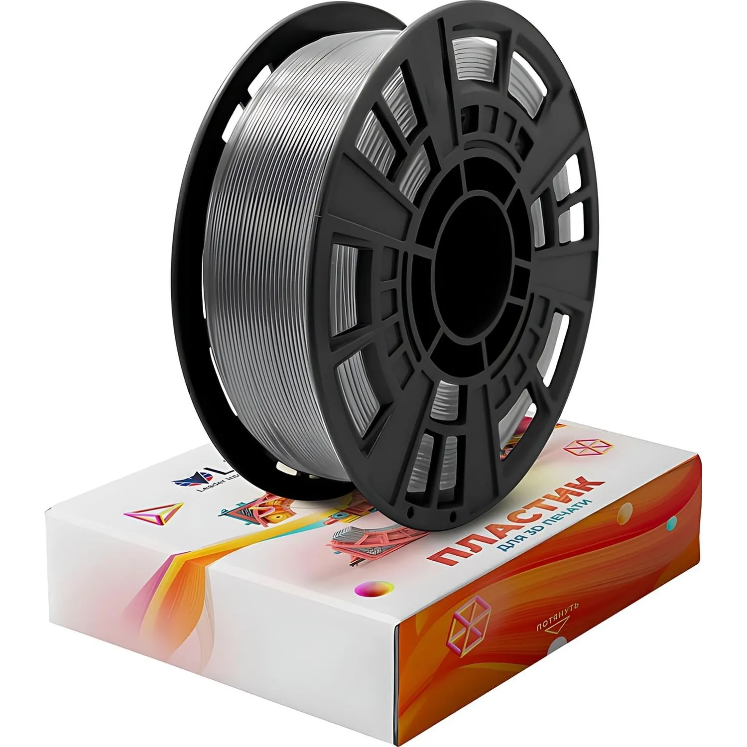 Пластик PETG+ для 3D-принтера Lider-3D серый глянцевый 1.75 мм 1 кг - Image 2