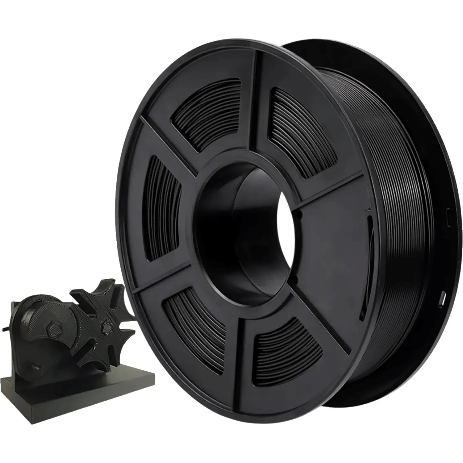 Пластик PLA для 3D-принтера NV Print NV-3D-PLA-BLACK чёрный биоразлагаемый 1.75 мм 1 кг - Image 2