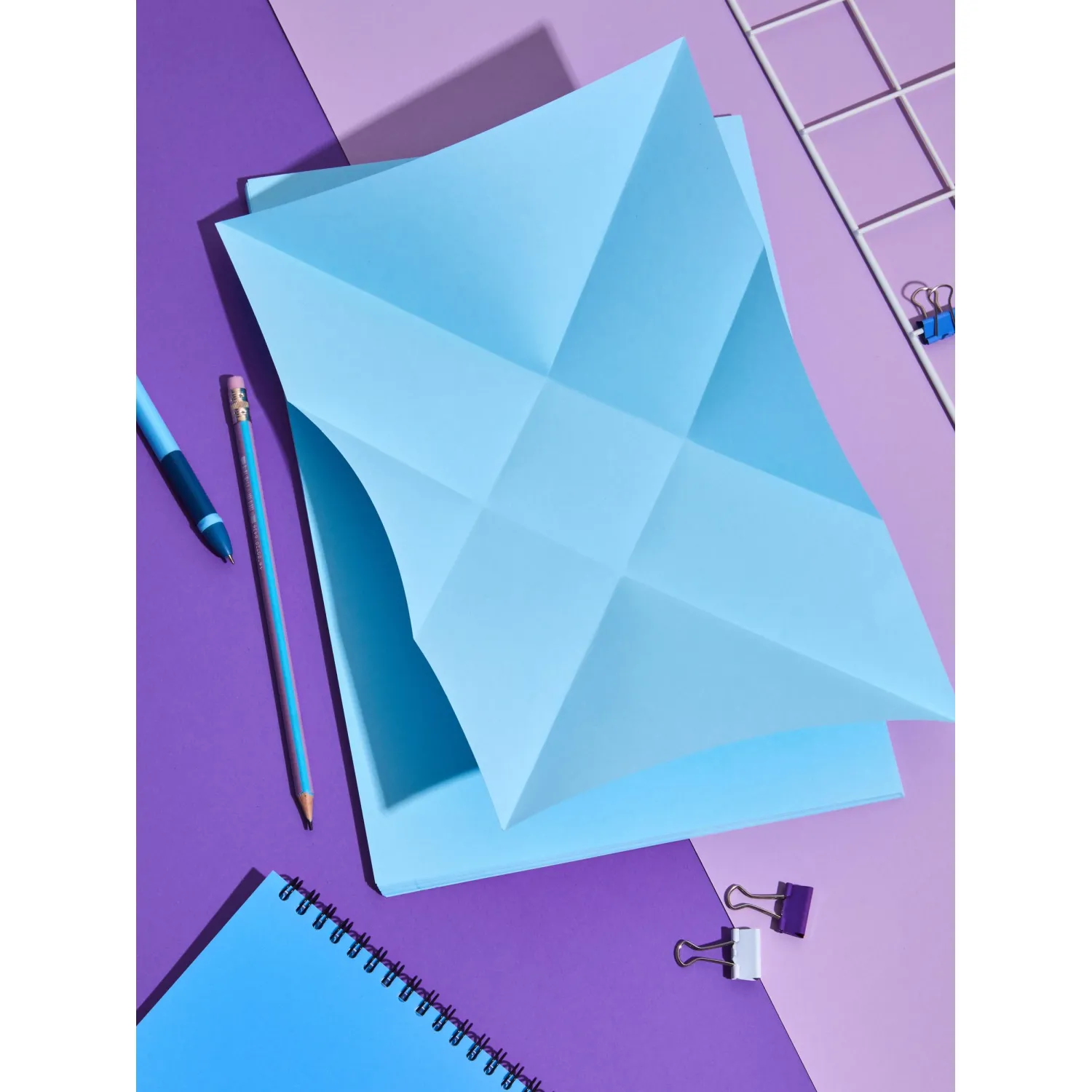 Цветная бумага Комус Color А4 голубая пастель 80г/м² (50л) для офиса - Image 6
