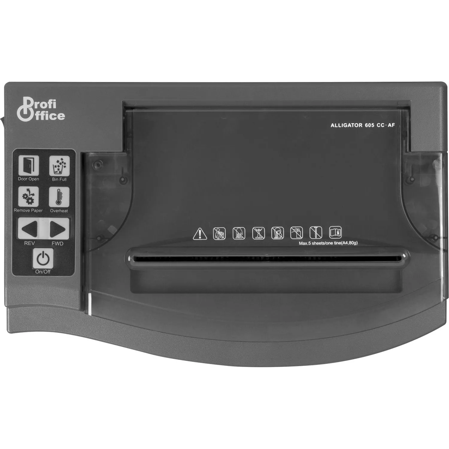 Шредер (уничтожитель документов) ProfiOffice Alligator 605CC AF 5-й уровень секретности объем корзины 23 л - Image 5