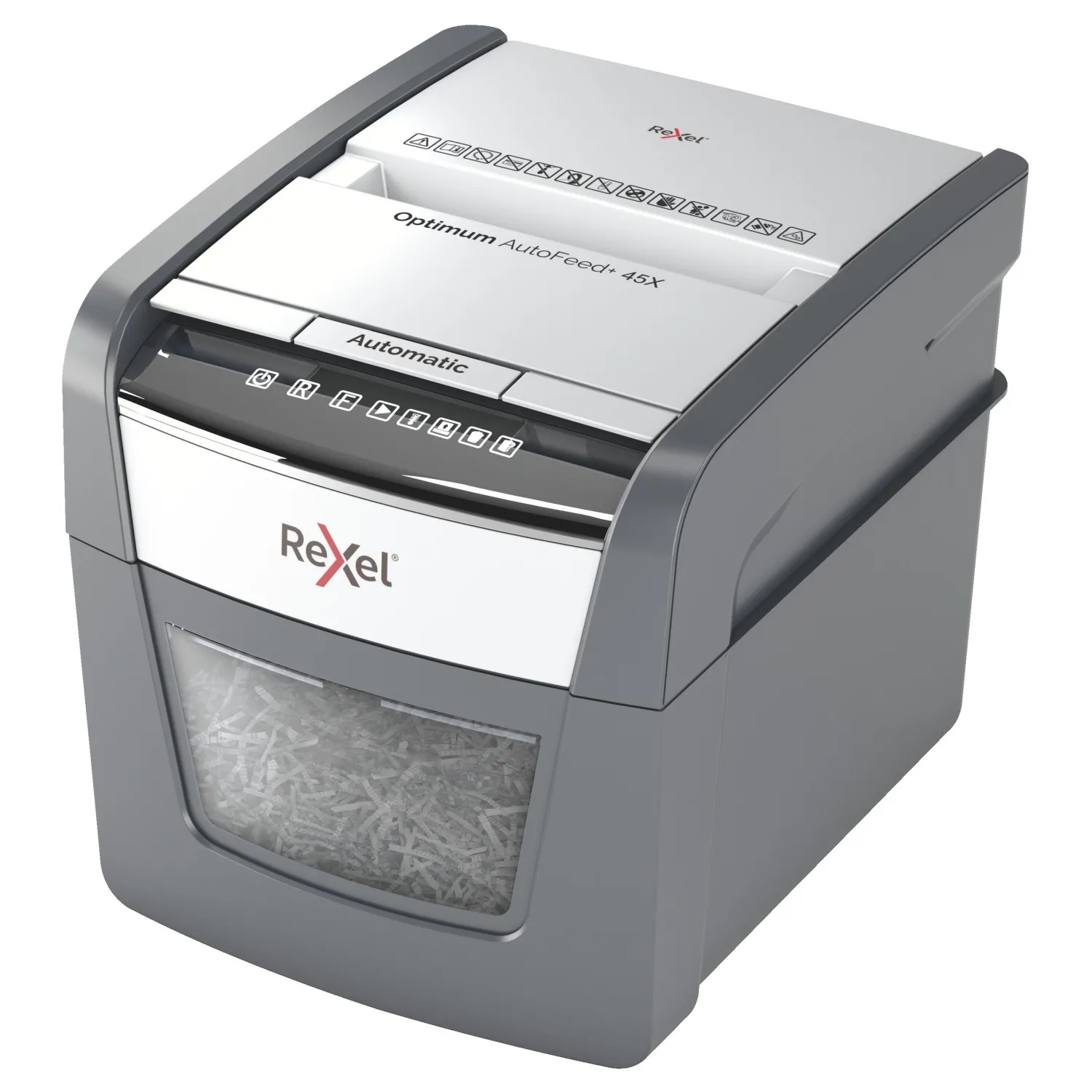 Шредер (уничтожитель документов) Rexel Optimum AutoFeed+ 45X 4-й уровень секретности объем корзины 20 л