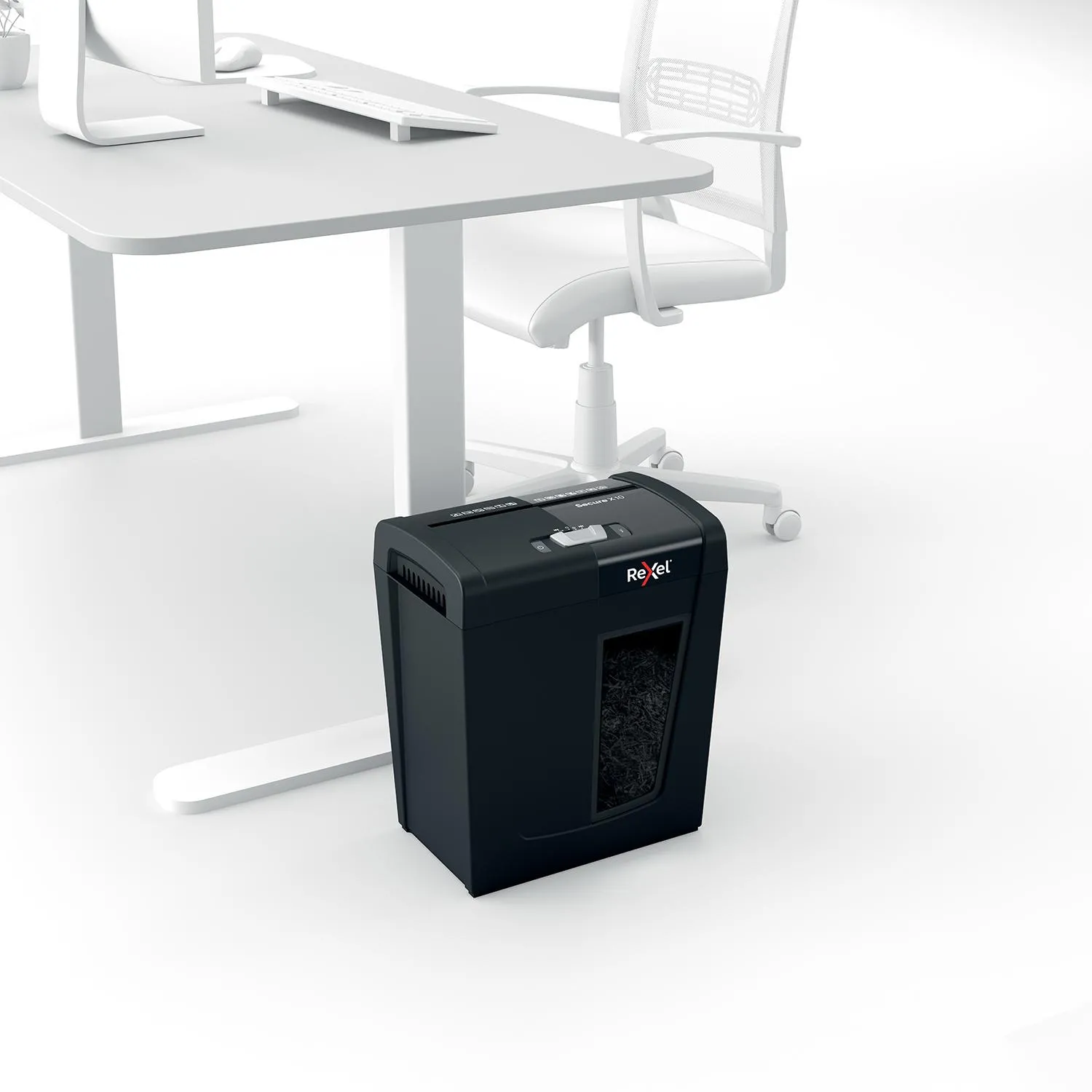 Шредер (уничтожитель документов) Rexel Secure X10 4-й уровень секретности объем корзины 18 л - Image 4