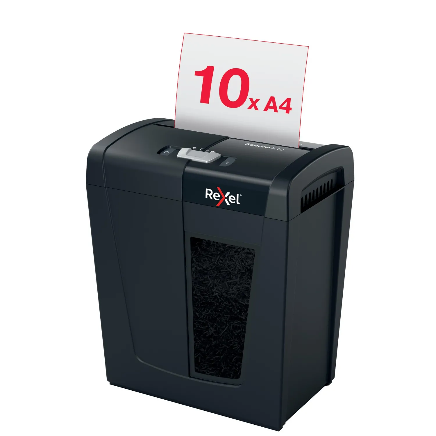 Шредер (уничтожитель документов) Rexel Secure X10 4-й уровень секретности объем корзины 18 л - Image 9