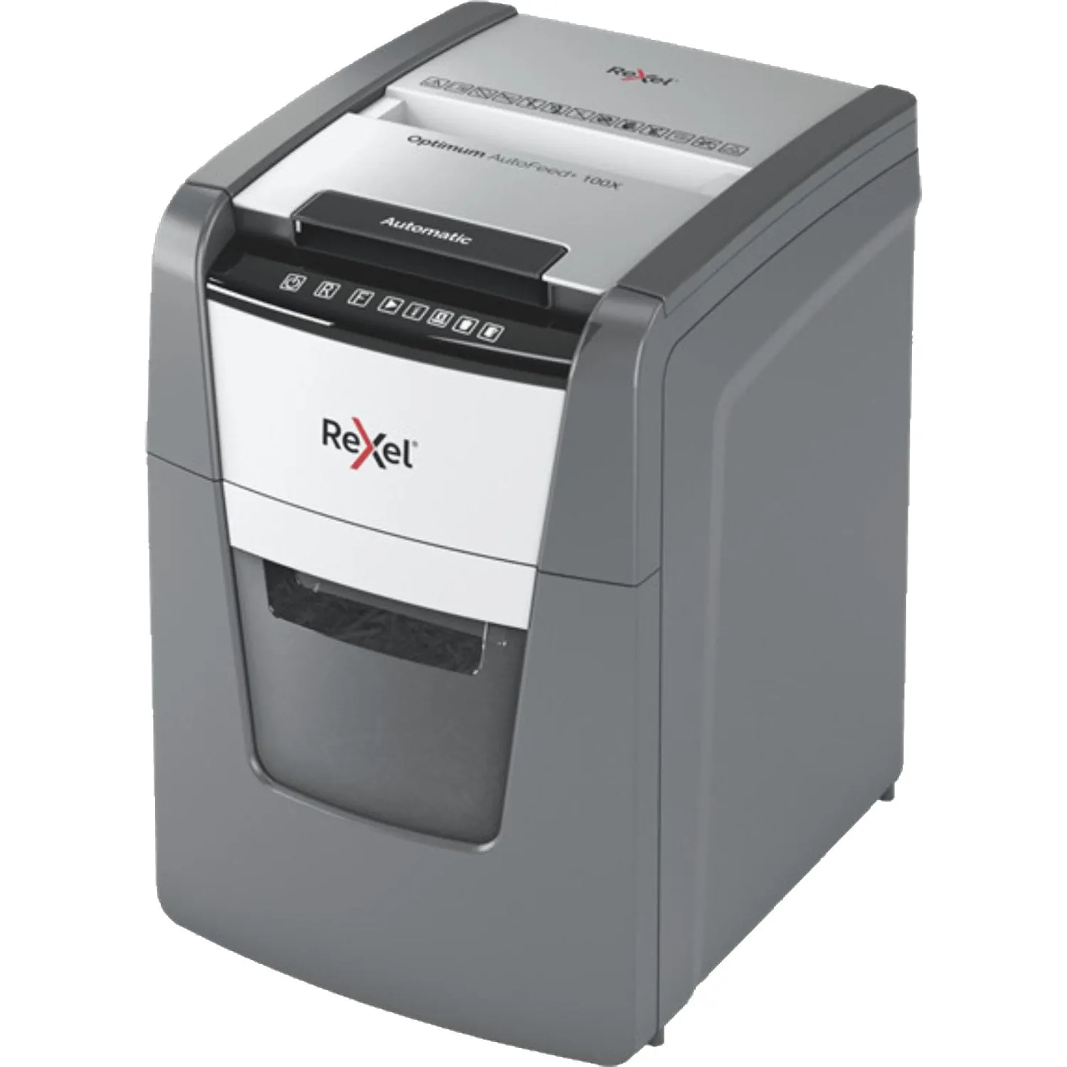 Шредер (уничтожитель документов) Rexel Optimum AutoFeed+ 100X EU 4-й уровень секретности объём корзины 34 л