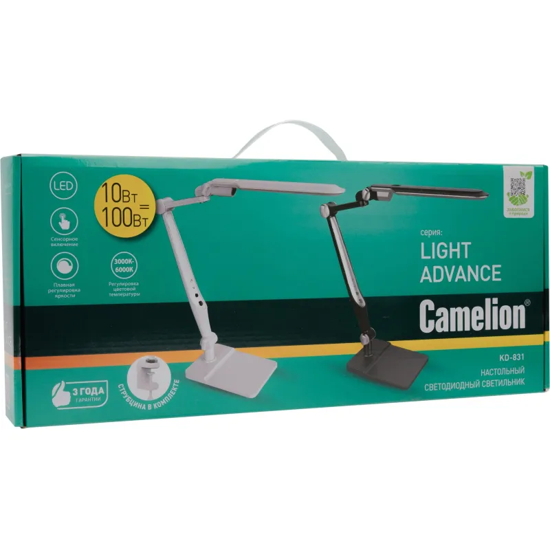 Светильник настольный Camelion KD-831 C02 черный - Image 11