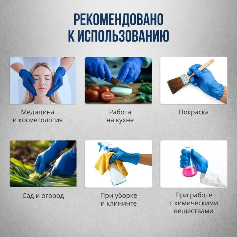 Перчатки медицинские смотровые S&C High Risk TL210/ DL210 латексные неопудренные особопрочные синие (размер XL, 50 штук/25 пар в упаковке в упаковке) - Image 10