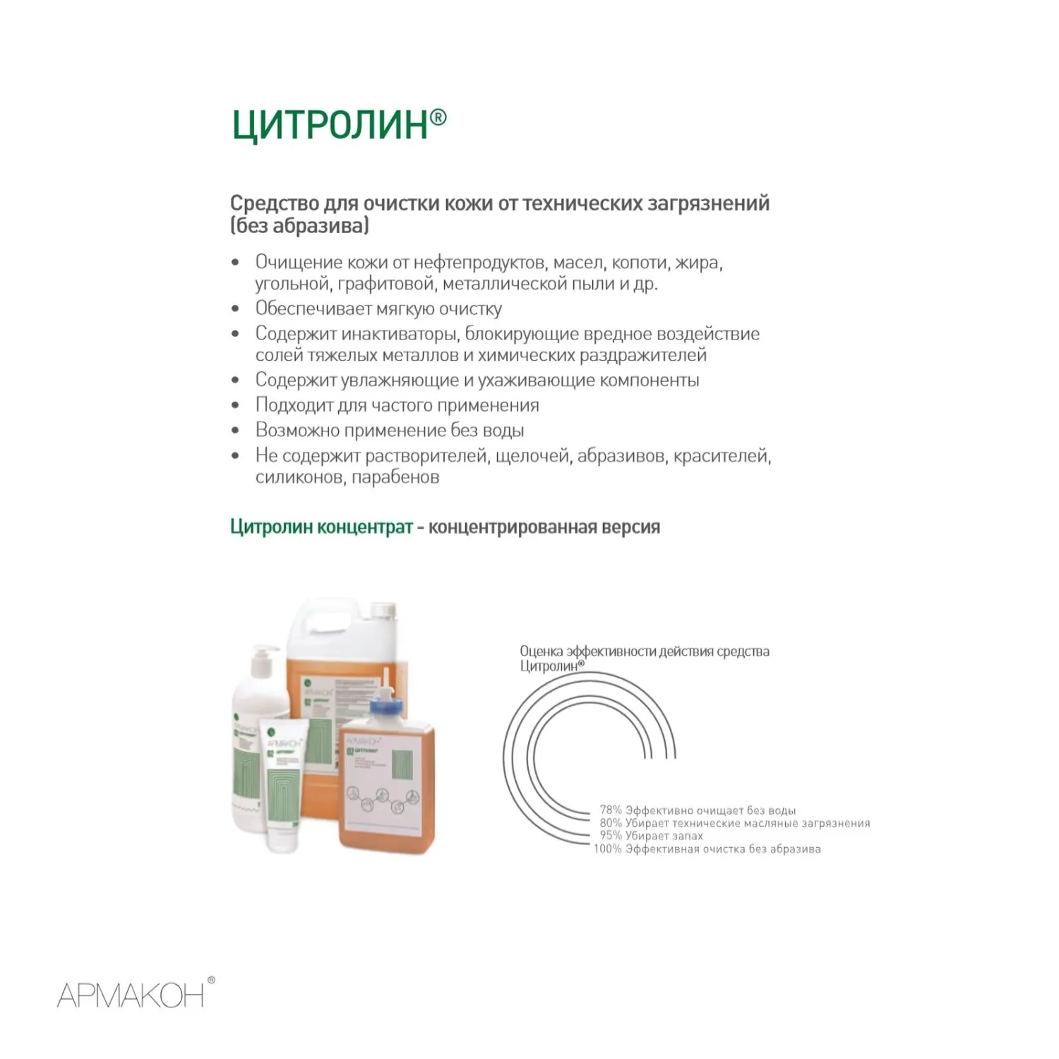 Гель Армакон Цитролин очищающий для рук и лица 5 л (1093) - Image 2