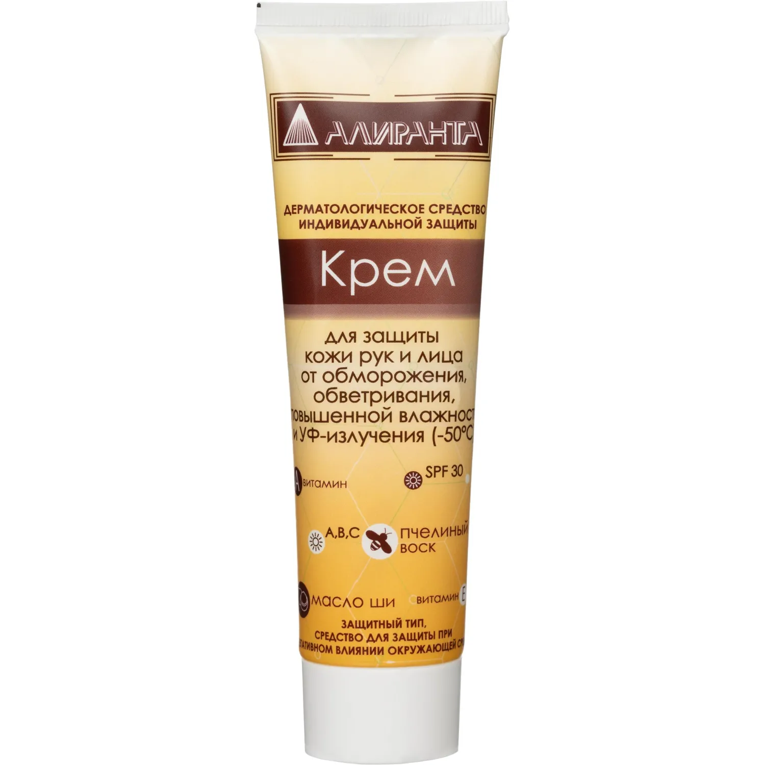 Крем Алиранта защитный SPF30 от обморожения, обветривания и ультрафиолета для рук и лица 100 мл (10037)