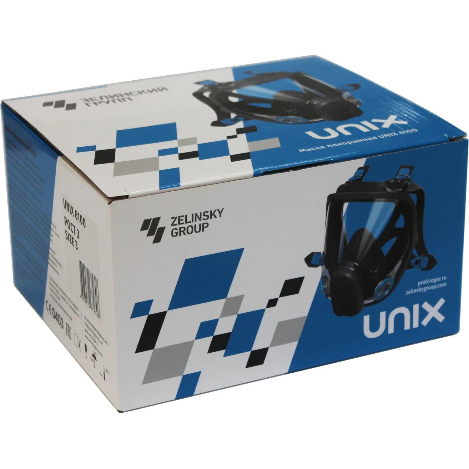 Маска полнолицевая панорамная Unix 6100 размер 3 категория 2 - Image 12