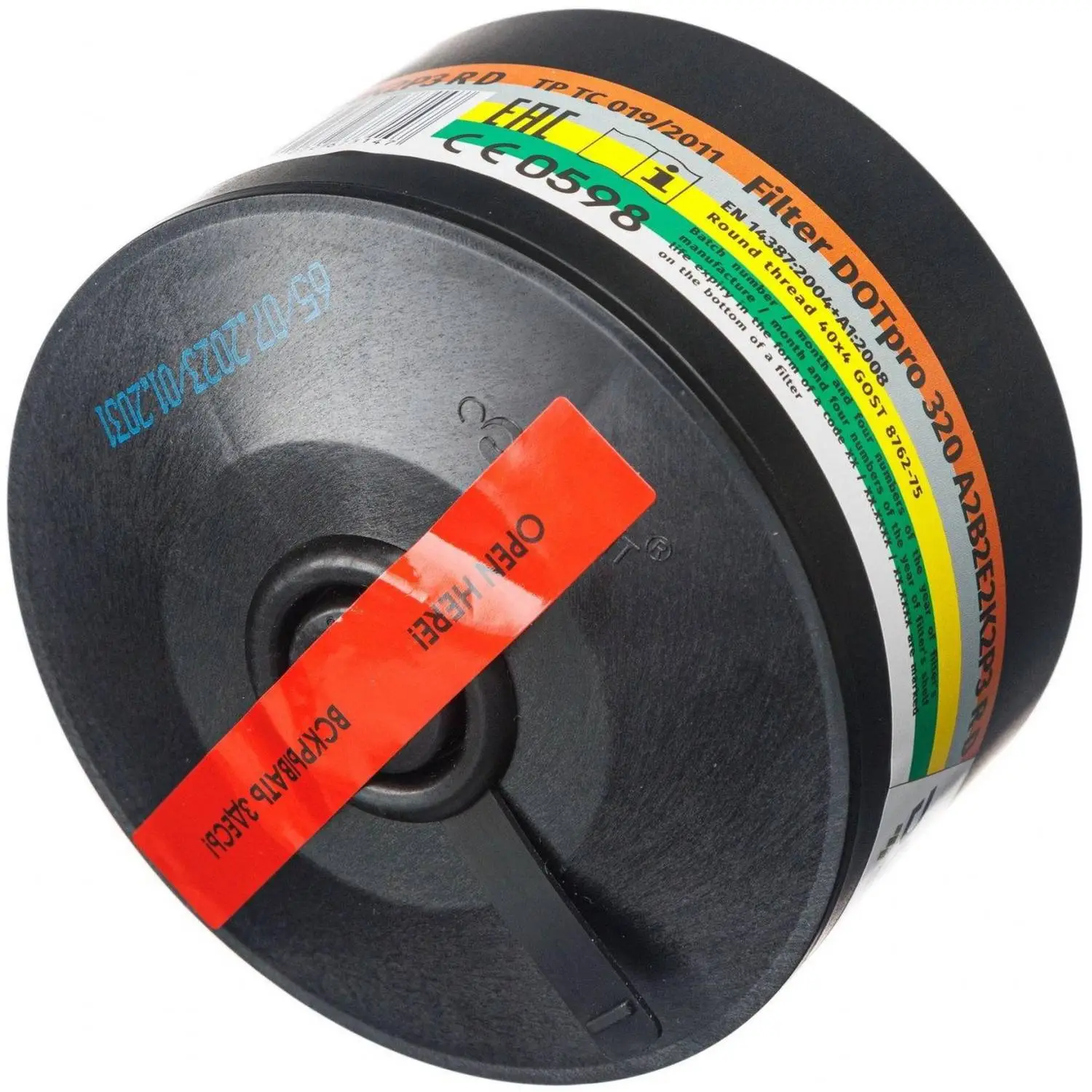 Фильтр комбинированный ДОТ про 320 А2В2Е2K2P3 R D с угольным слоем - Image 3
