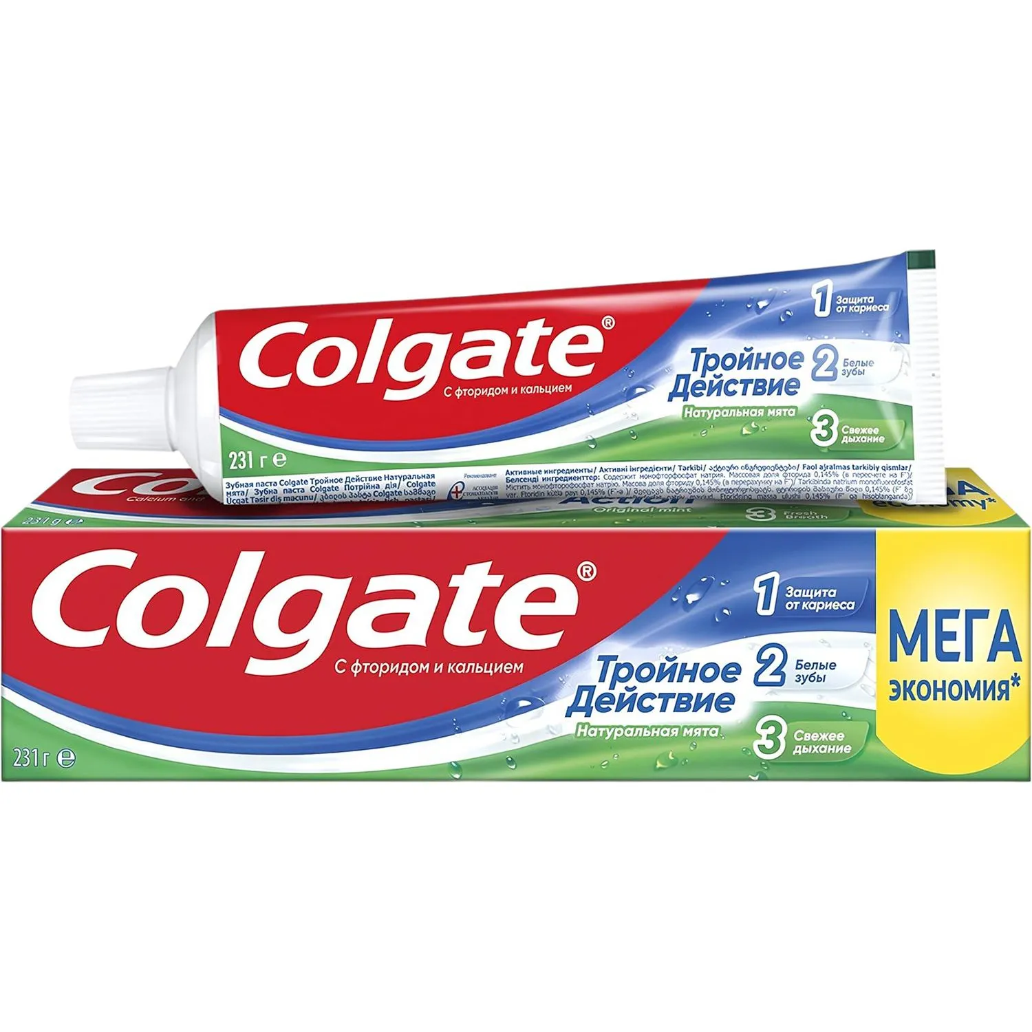 Зубная паста Colgate Тройное действие Натуральная мята 150 мл