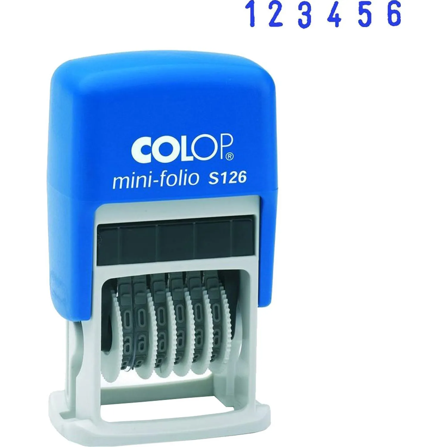 Нумератор Colop S126 6-разрядный автоматический мини-для документов синий