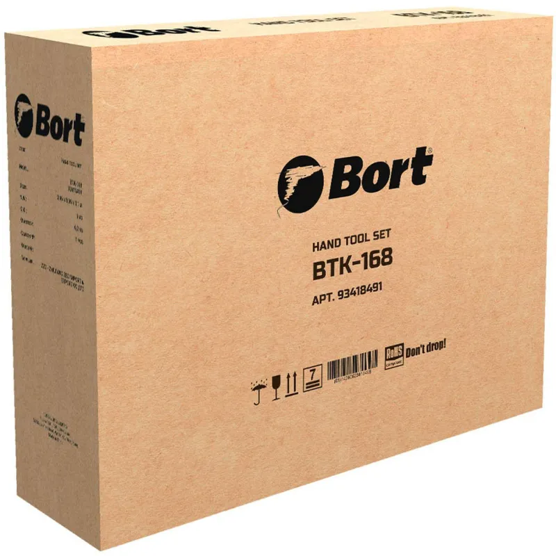 Набор инструмента универсальный BTK-168 1/4" 3/8" в чемодане 168 предметов для дома (93418491) - Image 13