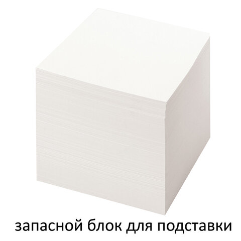 Блок для записей непроклеенный, 8х8х8 см, плотность 55 г/м2, белизна 70-80%, STAFF, 111981 - Image 2