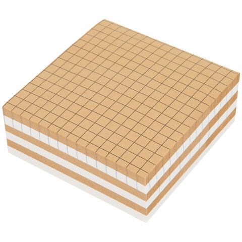 Блок самоклеящийся крафтовый (стикеры) BRAUBERG, MULTI KRAFT 76х76 мм, 300 листов, 115209 - Image 2