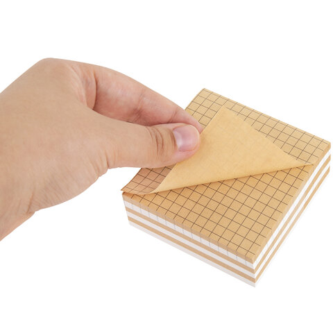 Блок самоклеящийся крафтовый (стикеры) BRAUBERG, MULTI KRAFT 76х76 мм, 300 листов, 115209 - Image 3