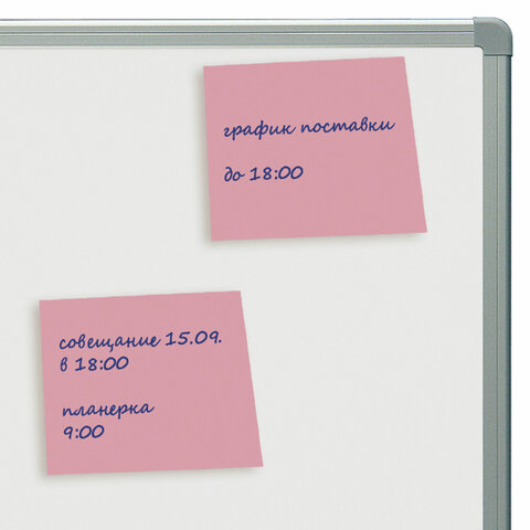 Блок самоклеящийся (стикеры) STAFF, 50х50 мм, 100 листов, розовый, 127143 - Image 4