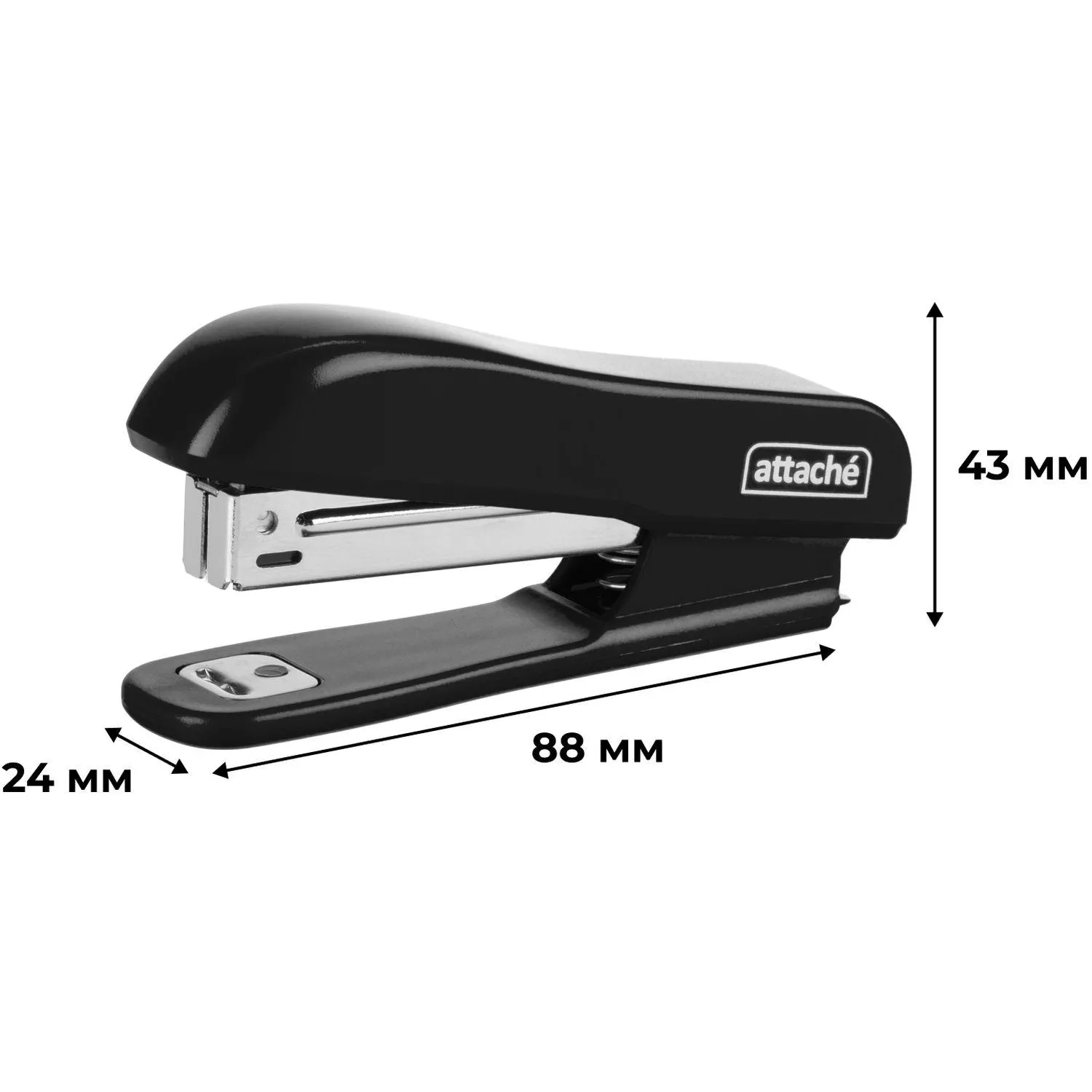 Степлер Attache Compact черный (до 15 л., скобы №10, 55 мм, с антистеплером) - Image 5