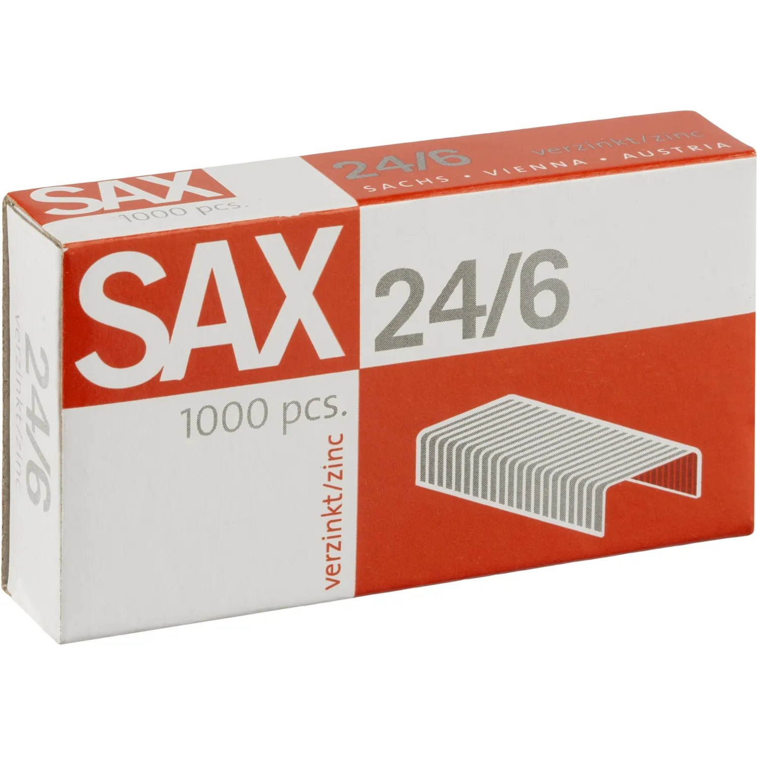 Скобы для степлера 24/6 Sax (1000 шт.) — для сшивания 2–30 листов - Image 2