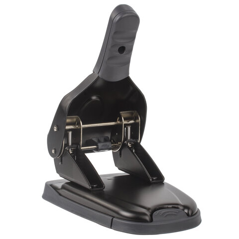 Дырокол металлический МОЩНЫЙ BRAUBERG "Heavy duty" до 65 л., эргономичный, черный, 228496 - Image 4