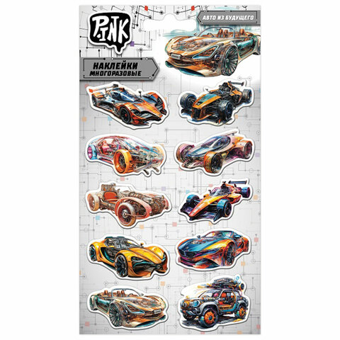 Наклейки объемные АССОРТИ, 11х20 см, PRIORITY - Image 4