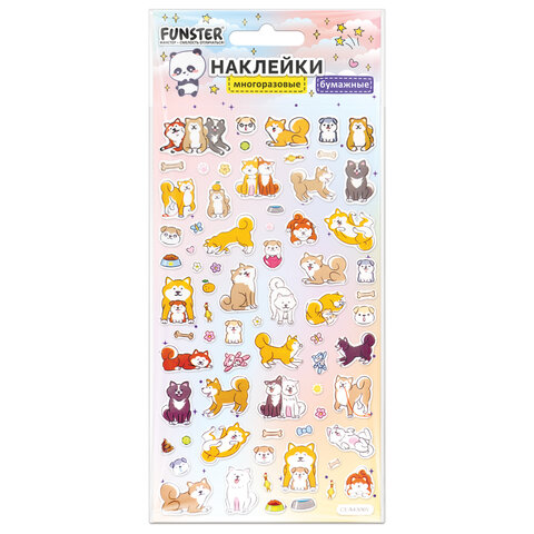 Наклейки бумажные 17,5х9,5 см, ассорти 12 видов, FUNSTER (ФАНСТЕР), 666676 - Image 7