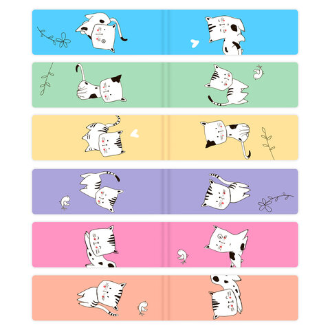 Закладки для книг МАГНИТНЫЕ, "CATS", набор 6 шт., 60x20 мм, BRAUBERG, 113159 - Image 2