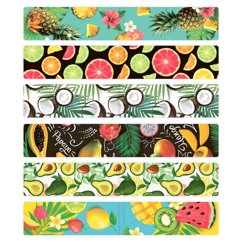 Закладки для книг МАГНИТНЫЕ, "FRUITS", набор 6 шт., 60x20 мм, BRAUBERG, 113160 - Image 2