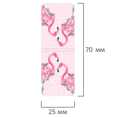 Закладки для книг МАГНИТНЫЕ, "FLAMINGO", набор 6 шт., 35x25 мм, BRAUBERG, 113165 - Image 7
