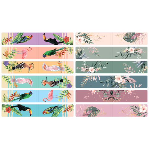 Закладки для книг МАГНИТНЫЕ, "TROPICS", набор 12 шт., 60x20 мм, BRAUBERG, 113172 - Image 5
