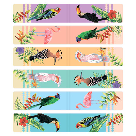 Закладки для книг МАГНИТНЫЕ, "TROPICS", набор 12 шт., 60x20 мм, BRAUBERG, 113172 - Image 6