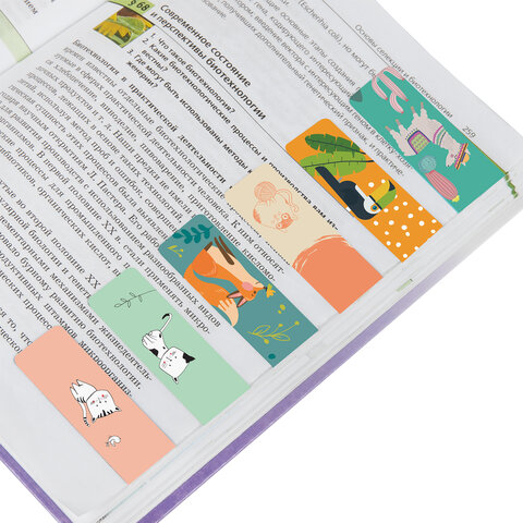 Закладки для книг МАГНИТНЫЕ, "ANIMALS", набор 30 шт., 60x20 мм, BRAUBERG, 113176 - Image 4