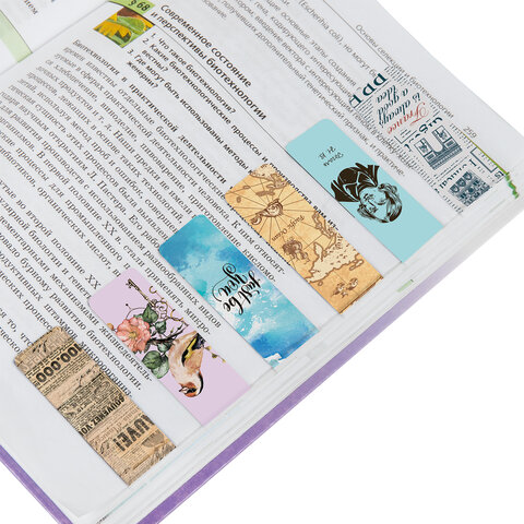 Закладки для книг МАГНИТНЫЕ, "MIX 2", набор 30 шт., 60x20 мм, BRAUBERG, 113178 - Image 4