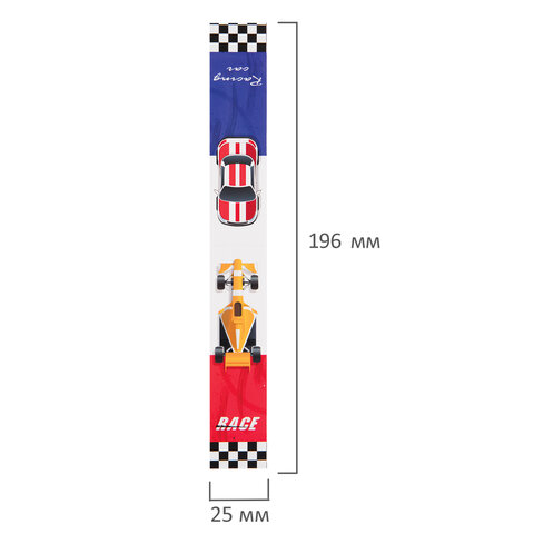 Закладки для книг с магнитом RACE CARS, набор 6 шт., блестки, 25x196 мм, ЮНЛАНДИЯ, 113446 - Image 7