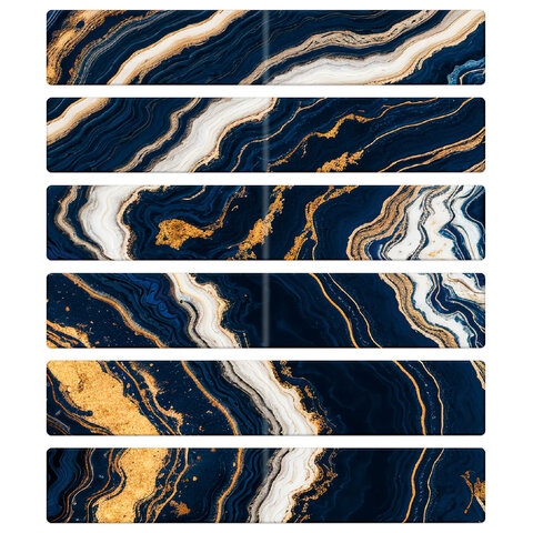 Закладки для книг МАГНИТНЫЕ, "АССОРТИ 5 ДИЗАЙНОВ ABSTRACTION", 6 штук, 60x20 мм, FUNSTER (ФАНСТЕР), 116653 - Image 6