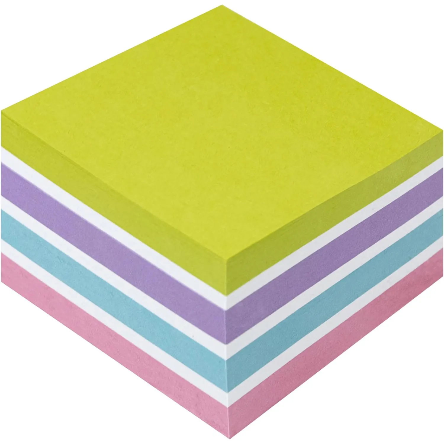 Стикеры самоклеящиеся Kores Cubo 75×75 мм пастельные 450 листов (без следов) - Image 2