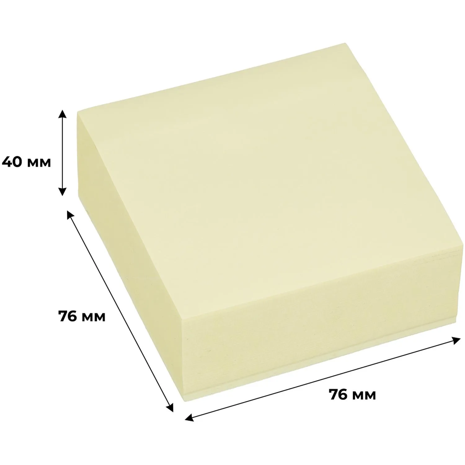 Стикеры Attache Simple жёлтые 76×76 мм, 400 листов, многоразовые - Image 4