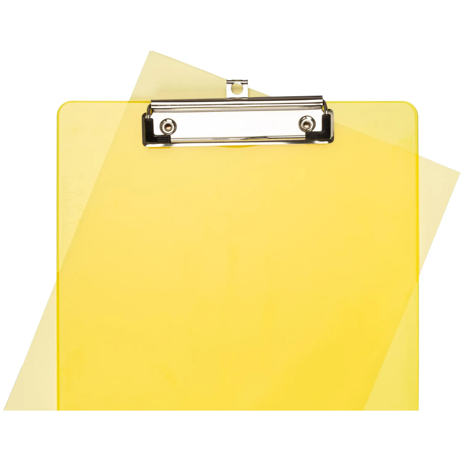 Папка-планшет с зажимом Attache A4 пластиковая желтая - Image 4