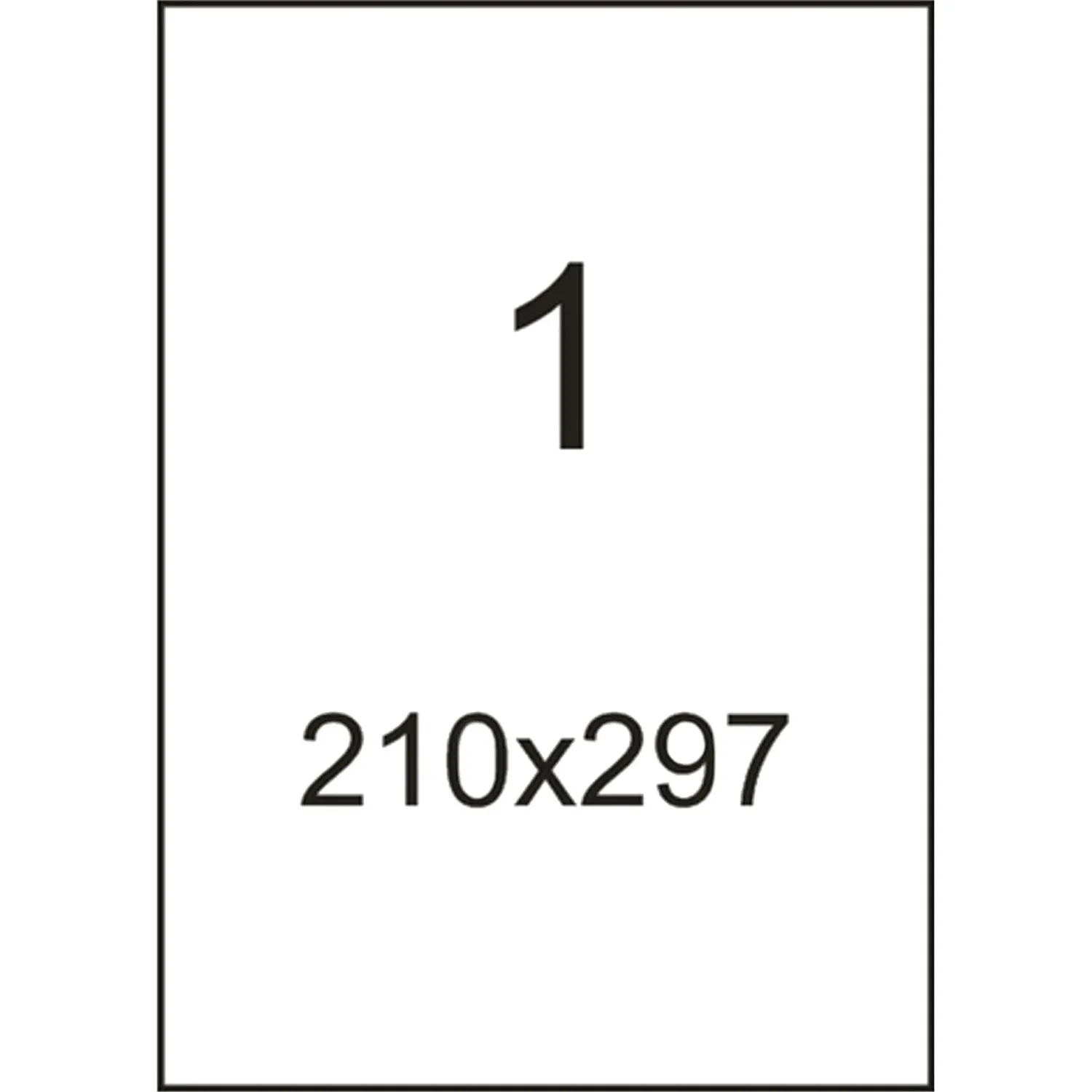 Этикетки самоклеящиеся Комус А4 (210×297 мм), 100 листов, 1 шт/лист для лазерных принтеров - Image 6